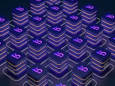 Tezos - 3D illustrations - Part 1/3 3d 3d visuals blockchain brand c4d coins crypto crypto currency digital illustration finance illustrations nft render tezos visual design