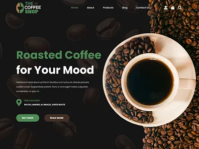 Coffee Website Design adobe xd coffe website coffee coffee website design figma figma website design ui design ux design website website design