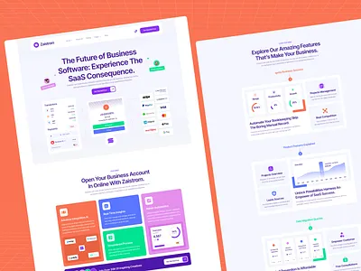 Zaistrom - SaaS Website Design creative web design landing page minimal design nocode development responsive design saas saas design saas website saas website design template design ui kit uiux design uiux designer web development webflow webflow saas template webflow template website concept website design website template