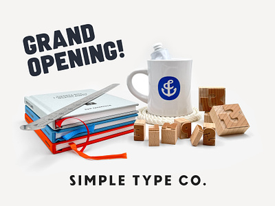 Introducing Simple Type Co. font merch type typedesign