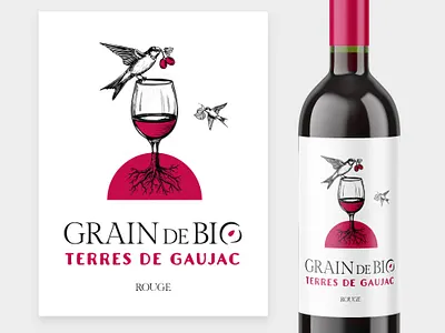Elegant Wine Label Design – Organic & Minimalist Packaging for winery branding