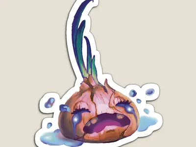 Vegetable. Onion artist cartoon style colors design charaster illustration print