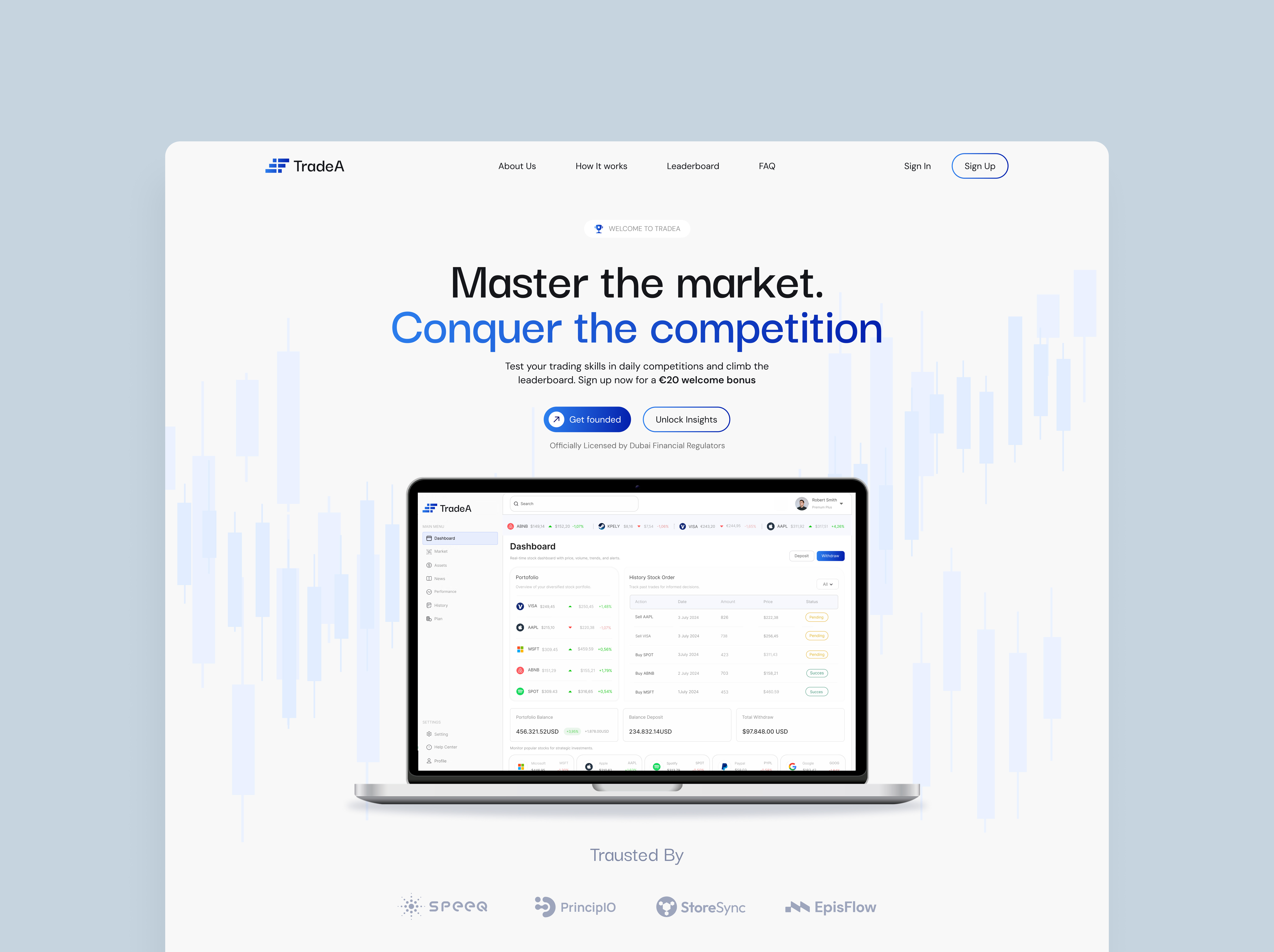 Example of Landing Design And Development