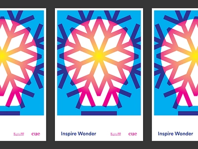 Inspire Wonder agency icon illustration inspiration lightbulb minneapolis minnesota modern office poster print snow snowflake studio swiss winter wonder