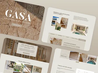 GASA Landing Page design elementor minimal stone ui ux wordpress wordpress design