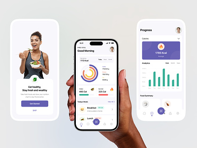 Nutrition App 2023 2023 trend analytics app app food food app health health tracker mobile mobile app nutrition nutrition app product product design