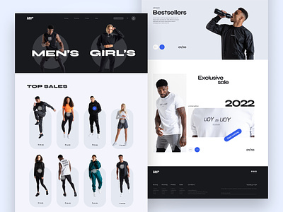 Online Store (Sports clothes) adaptive clothes design online store responsive design sport sports clothes sportswear ui uiux uiux design ux web design