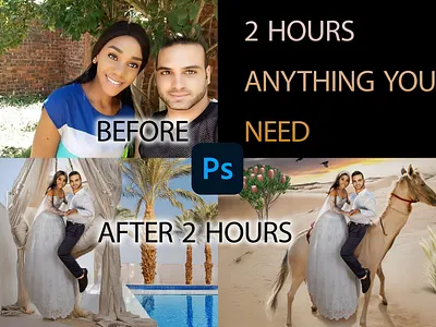 Before and After Editing In Adobe Photoshop branding graphic design