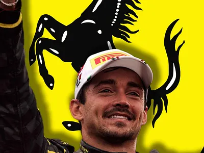 Charles Leclerc graphic design graphic design sports wall paper