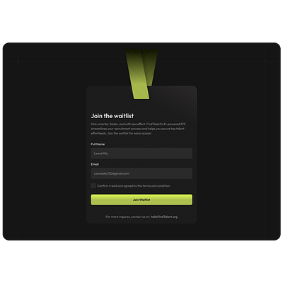 Waitlist Screen ui uidesign uiux ux uxdesign waitlist