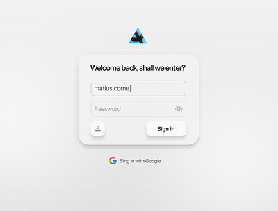 Quortex // Log in app clean login minimal minimalist registration saas ui web design