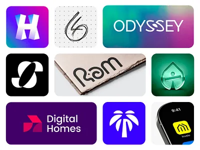 Logo Collection brand identity collection favourites h house leaf letter lettermark logo logo collection marks minimal logo minimalist negative space personal ram roxana niculescu s startup logo toplogos