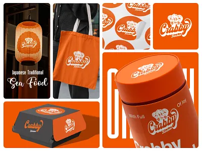 Crabby - Sea Food Branding branding character crab crabby foods illustration mascot packaging restaurant sea food