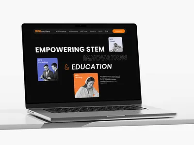 MFG Consulting & Education landing page design branding corporate educational landing landing page ui uiux vibrant web web design