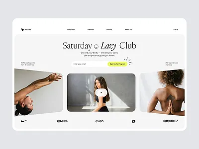 Website Design for Yoga Classes interaction design product design ui uiux ux web design yoga
