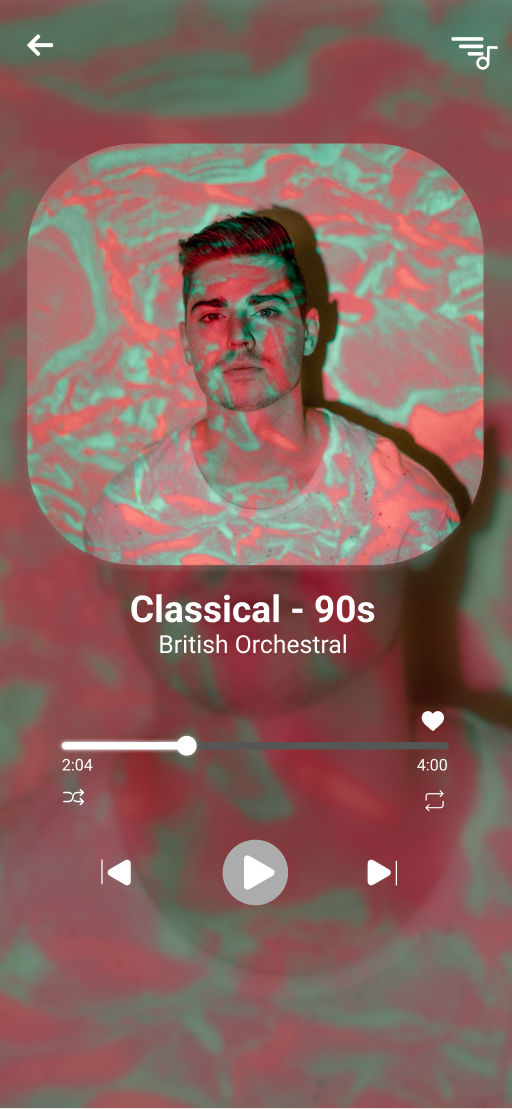 Day 09 - Music Player design challenge ui