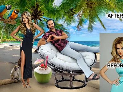 Before & After ... adobe photshop branding graphic design manipulation photo editing photomontage photoshop