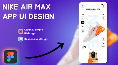 Nike shop page UI design branding figma graphic design nike ui ui ux