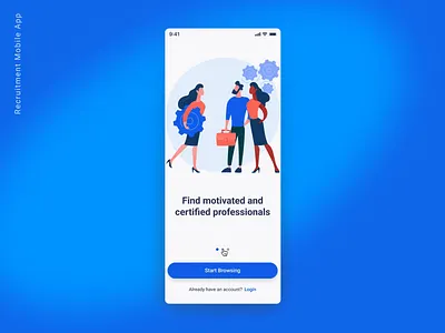 Recruitment Mobile App product design recruitment talent page techtalent ui ux
