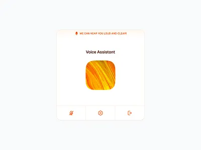 Voice Assistant 🎤 ai audio chat design minimal saas ui voice web design