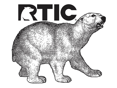 RTIC Polar Bear apparel graphics branding graphic design logo logo design rtic tee shirt design