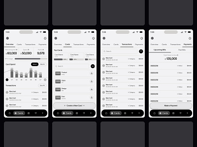 Paired Down Credit Card Application app card cards credit neobank overview