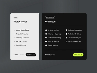 Pricing Cards app branding cards checkmark clean cta dark dark mode dashboard design desktop light lightmode list mobile pricing pricing method ui user interface ux