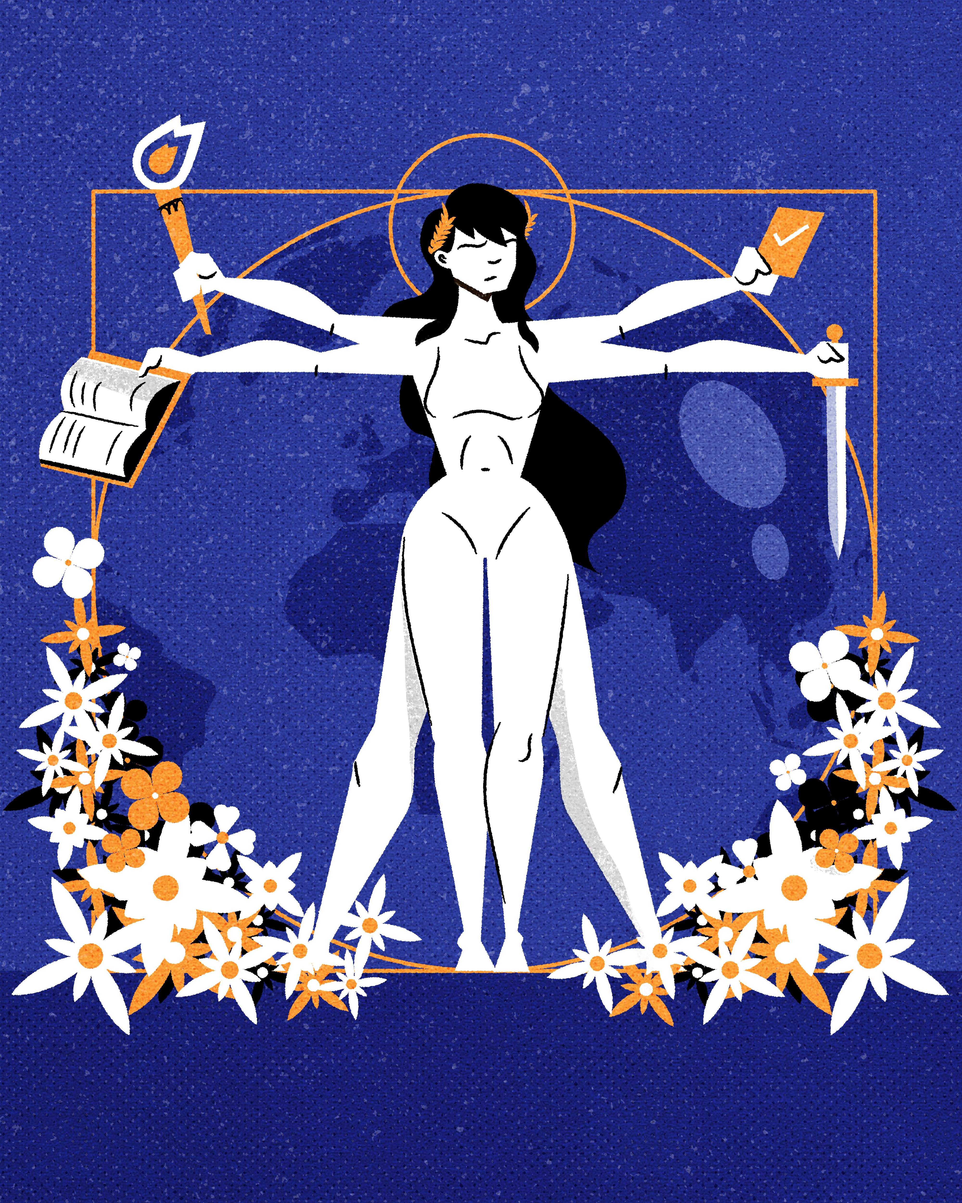 Happy International women's day! character design editorial flat illustration illustrator minimalist texture vector