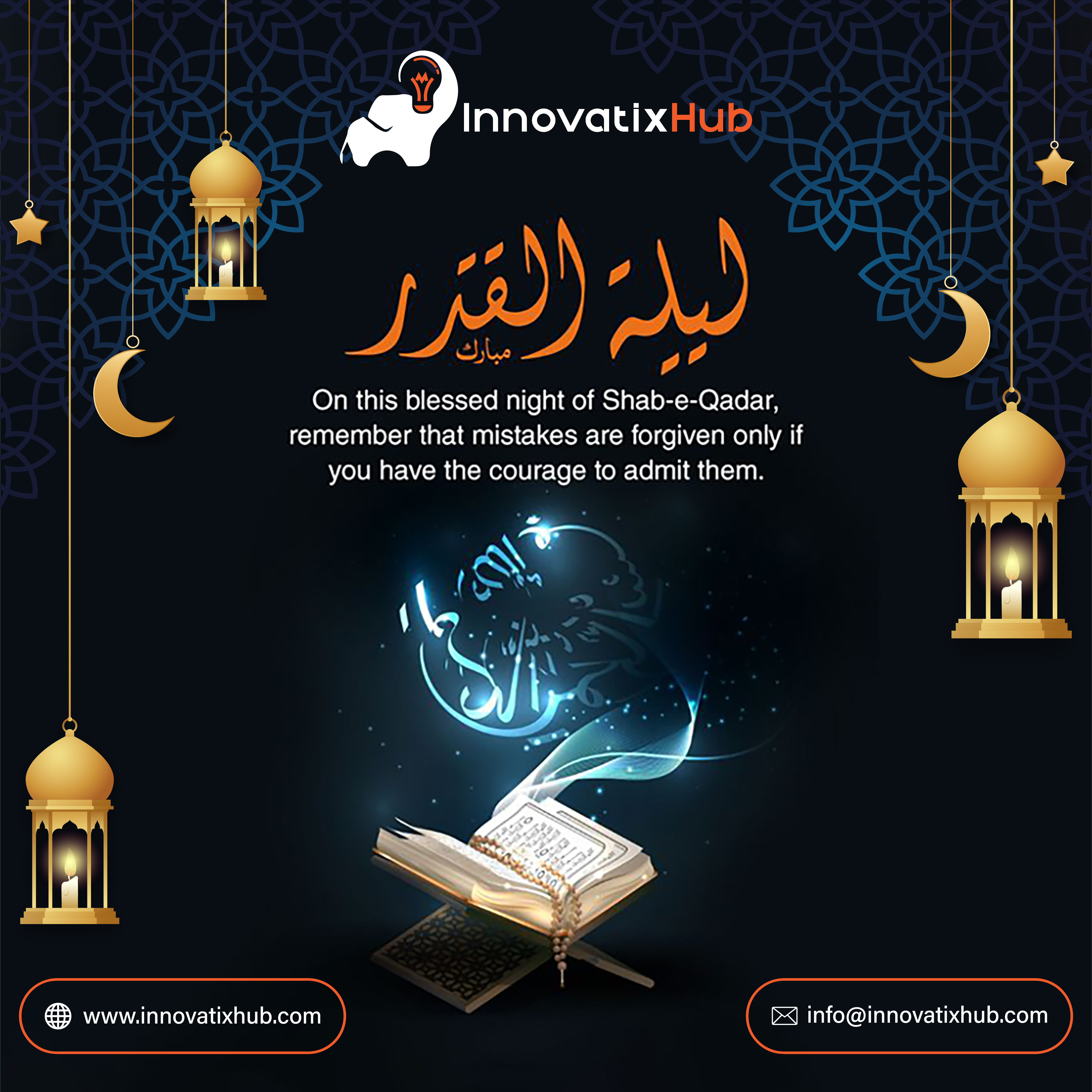 Laylat ul Qadar advertisingagency animation branding design graphic design illustration innovatixhub laylatulqadar logo logodesign minimalist logo shab ui vector