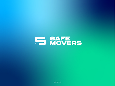 SafeMovers #3 | Moving & Storage arrow branding colors design fast house logo logodesign movement movers moving movingandstorage movinglogo safe security storage storagelogo trailerlogo truck trucklogo