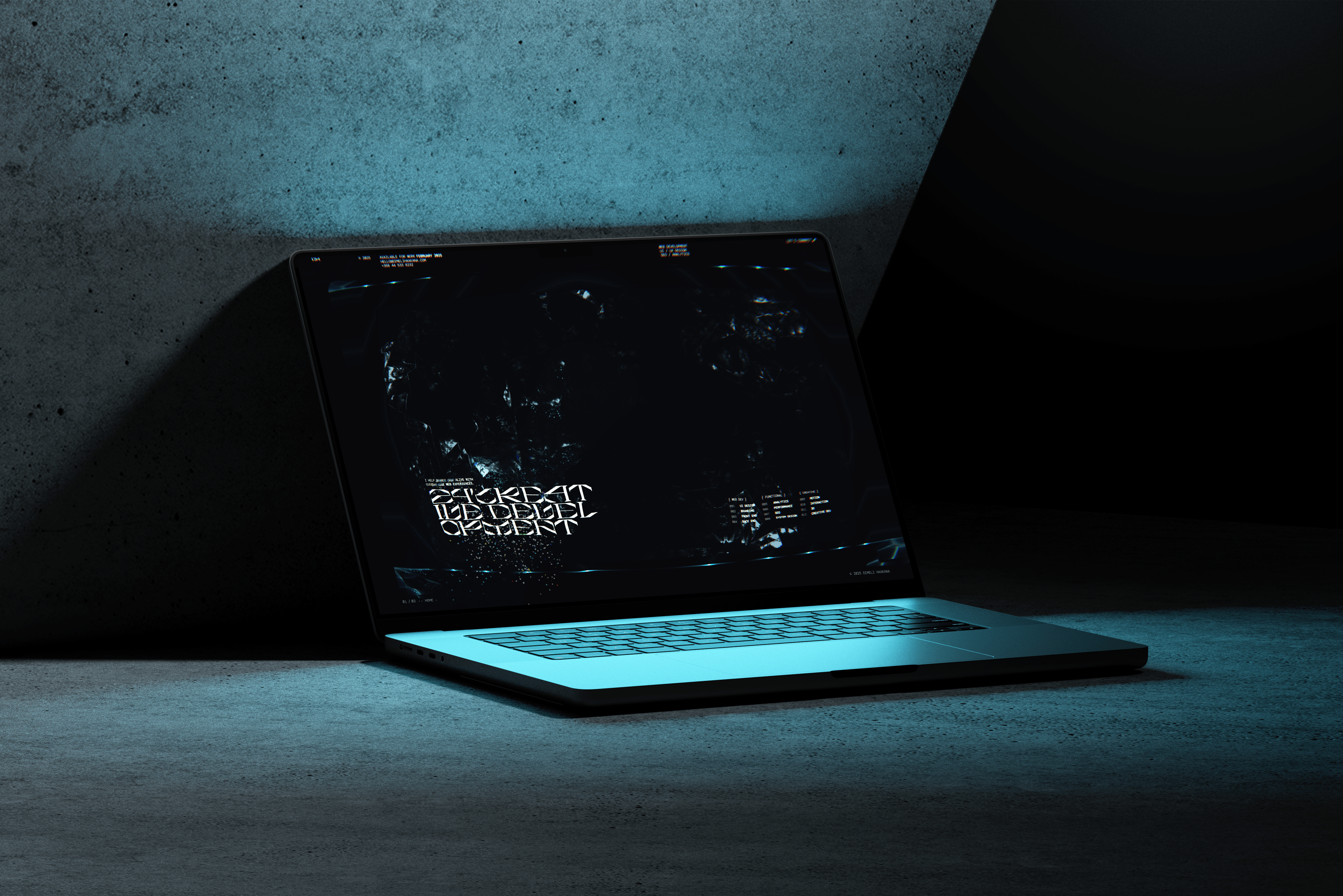 Real-time rendered WebGL website | Personal website branding figma golden canon grid graphic design grid grid layout gsap layout design personal website shader threejs typography ui web animation web design web development webgl