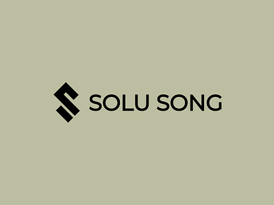 Solu song logotype brand branding icon logo logotype vector