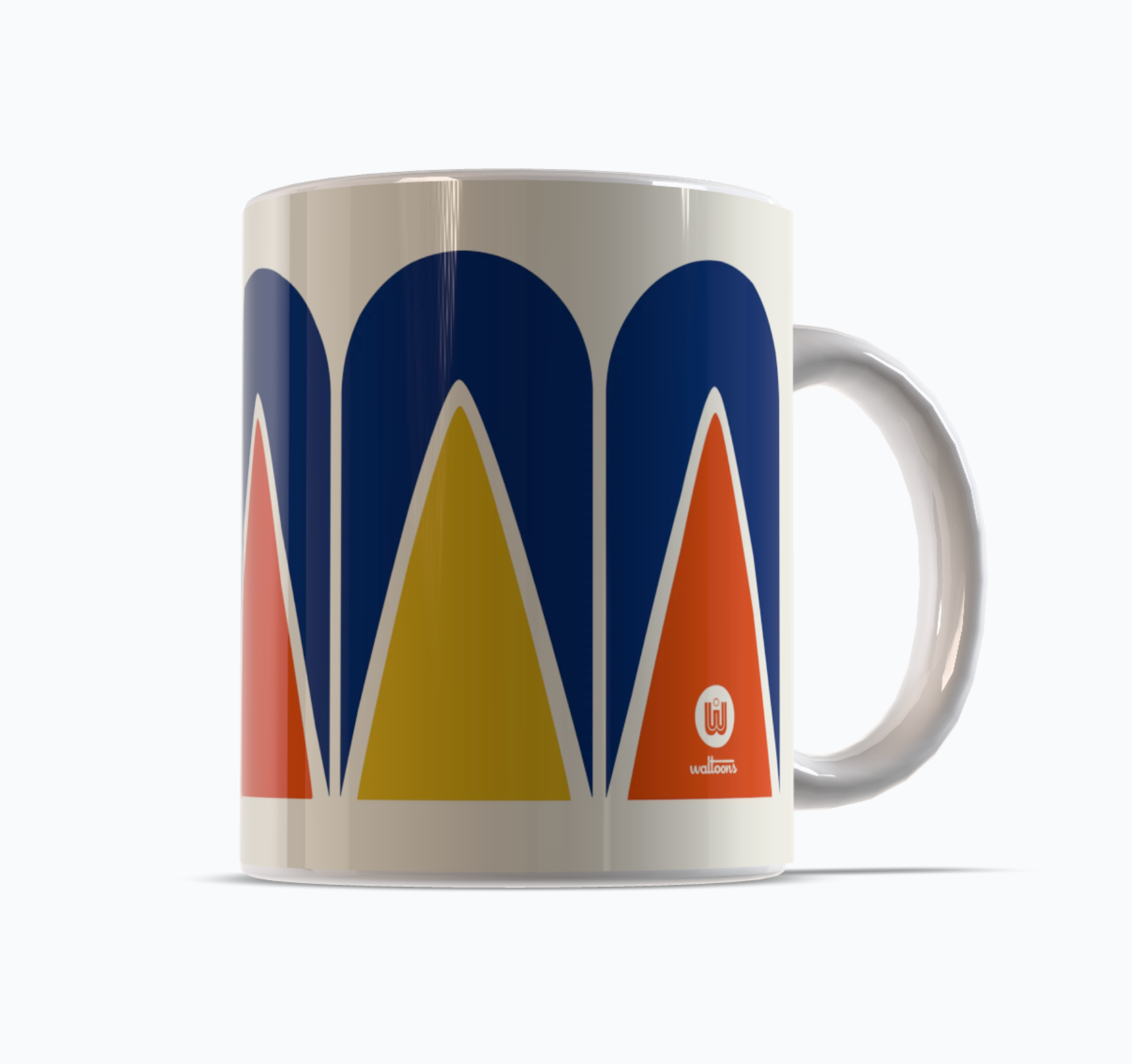 Coffee Mug Design Variants coffee mug coffee mugs geometric designs geometric pattern merch design mug graphics pattern design retro modern