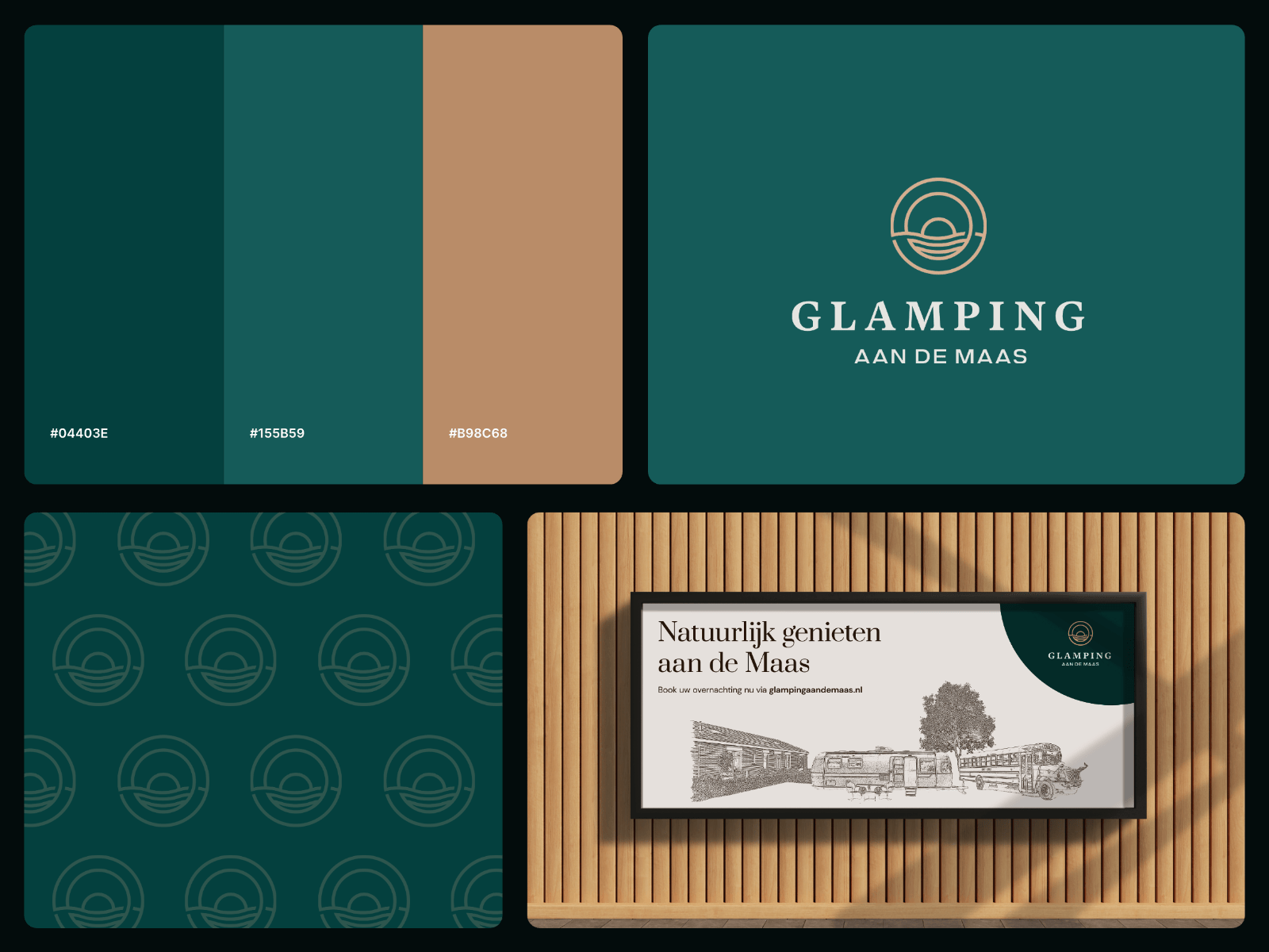 Glamping aan de Maas - Branding branding camping fonts glamping logo