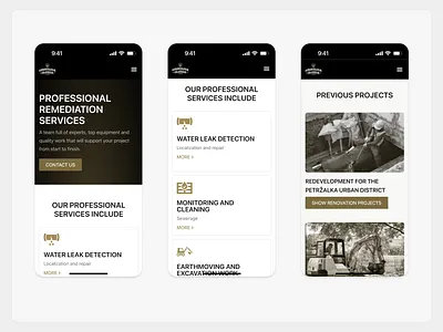 website mobile // plumbing client hero section mobile responsive ui ux web webdesign