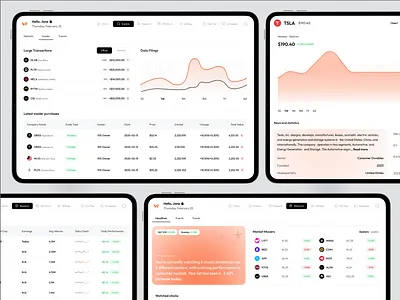 Winvest - Finance Dashboard admin panel chart credit card crm crm dashboard dashboard design finance fintech graph investment saas dashboard stock stock market ui ux web app