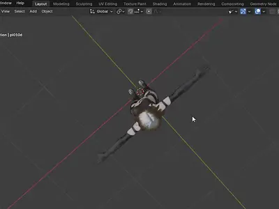 DDD 3d animation blender character headshot metahuman model rig sclupt texture