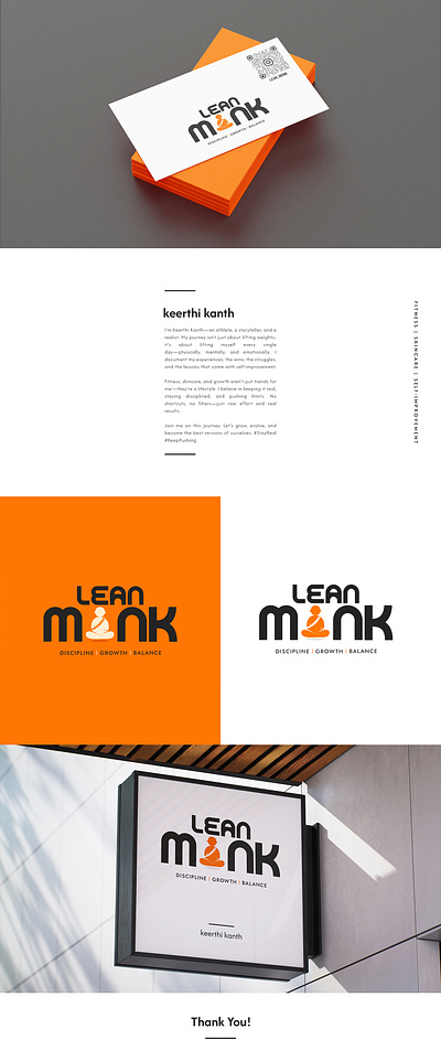 Lean Monk branding graphic design logo