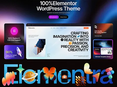 Elementra - 100% Elementor WordPress Theme design illustration ui web design web development webdesign woocommerce wordpress wordpress theme wordpress themes