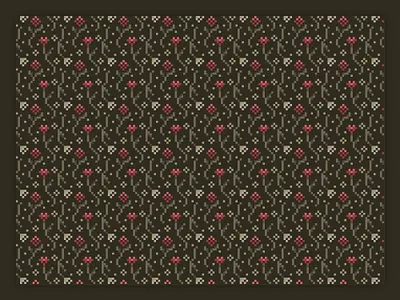 Pattern Design botanical cross stitch decorative earthy floral flowers pattern pattern design pixel art textile