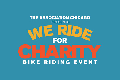 We Ride for Charity Logo branding design graphic design logo