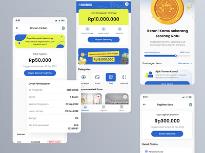 Ngutang Application 💰 app application bank debit design figma figmadesign money pay paylater ui uiux
