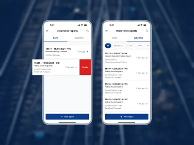 Incident reporting mobile app accident incident low code mobile app occurrence outsystems reporting transport ui ux