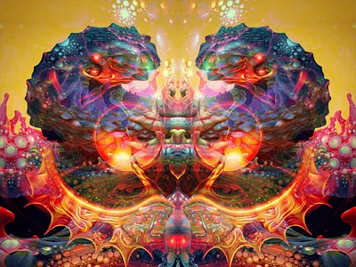 Telepathene Parallax animation art direction branding color colorful design graphic design illustration motion graphics psychedelic