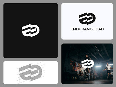 Endurance Dad - Minimalist Logo branding logo design logo endurance geometric logo graphic design minimalist logo sport logo