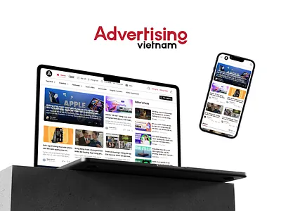 Advertising VietNam Website advertising ui design website