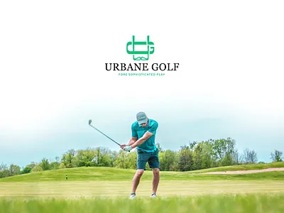 Urbane Golf Logo branding class club concept event g u game golf idea initials league lettering logo luxury minimal modern monogram player rich sports