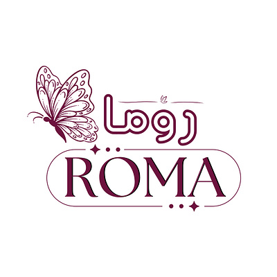 Roma Cosmetics Store Logo 01 branding graphic design illustration logo