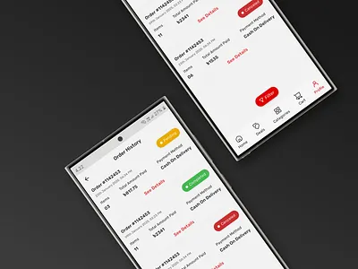 Swapno - Order History Page Design app redesign order history ui design product design ui