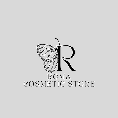 Roma Cosmetics Store Logo 05 branding graphic design illustration logo typography